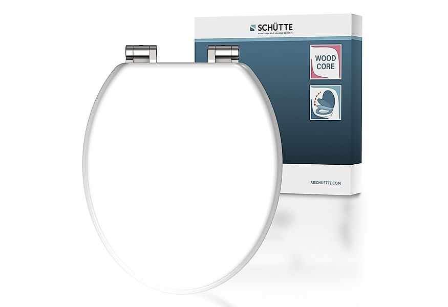 Schütte WC-Sitz WHITE, mit Absenkautomatik und Holzkern, max, Belastung der günstig online kaufen