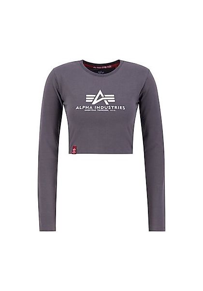Alpha Industries  Sweatshirt Basic Cropped LS Women - vintage grey günstig online kaufen