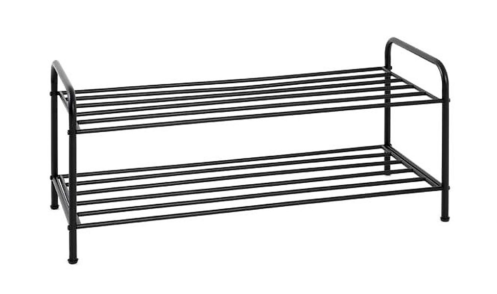 Schuhregal   ¦ schwarz ¦ Maße (cm): B: 83 H: 37 Regale > Schuhregale - Höff günstig online kaufen