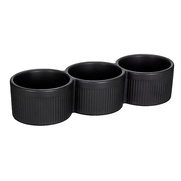 Schöner Wohnen Dipschale Refia 0,15 l Schwarz 3 Fächer günstig online kaufen
