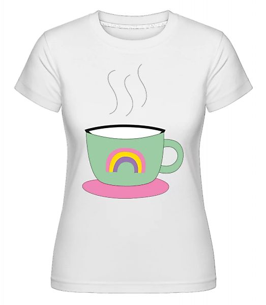 Regenbogen Kaffee Tasse · Shirtinator Frauen T-Shirt günstig online kaufen