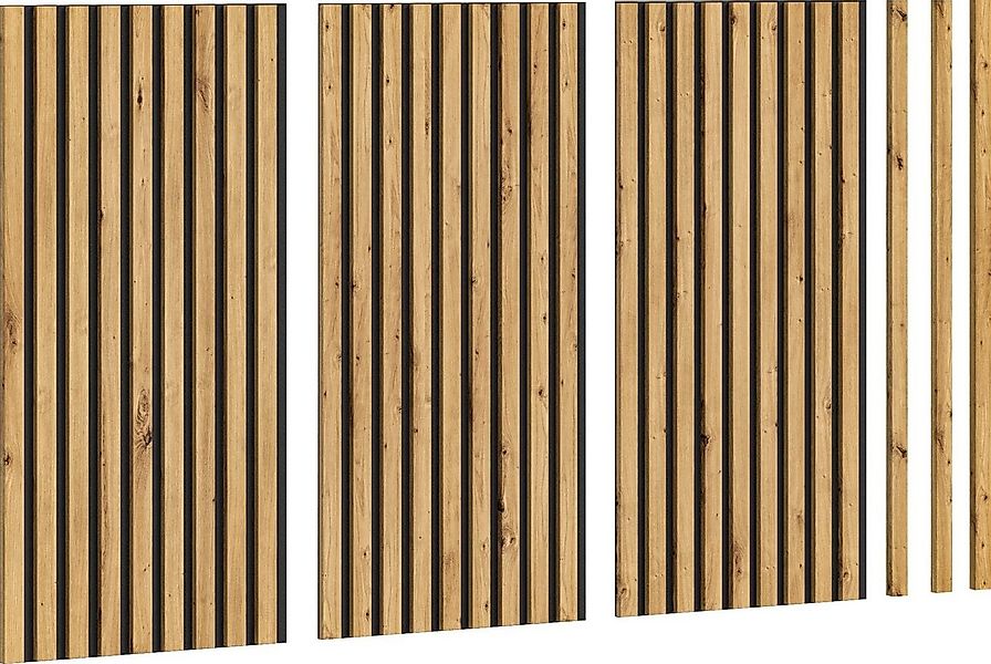 INOSIGN Wandpaneel Silencio, 3er Set, je 40 x 80 cm, inkl. 3 Abschlussleist günstig online kaufen