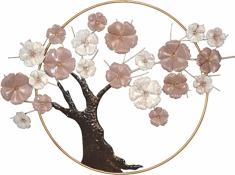 HOFMANN LIVING AND MORE Wanddekoobjekt "Wanddekoration" Baum aus Metall günstig online kaufen