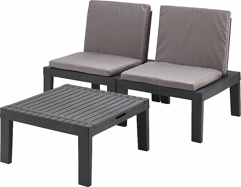 Best Balkonset "Maham", (Set, 3 tlg.), 3-in-1 Multifunktions-Sitzgruppe günstig online kaufen