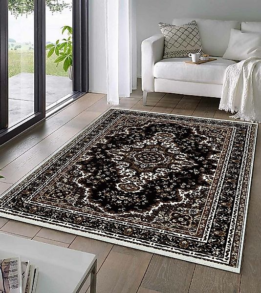 Jungengel Teppich Orientteppich in Braun mit klassischem Medaillonmuster, Z günstig online kaufen