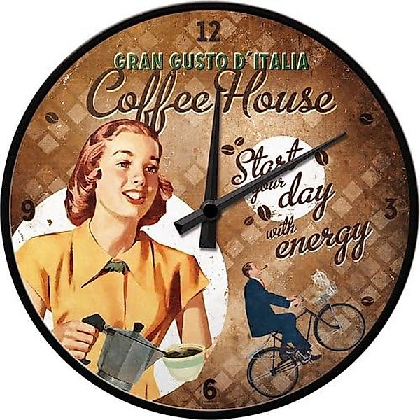 Nostalgic-Art Wanduhr Küchenuhr - Coffee und günstig online kaufen