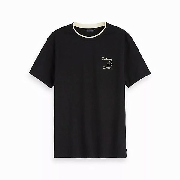 Maison Scotch T-Shirt Maison Scotch Damen T-Shirt Basic Embroidered Necklin günstig online kaufen