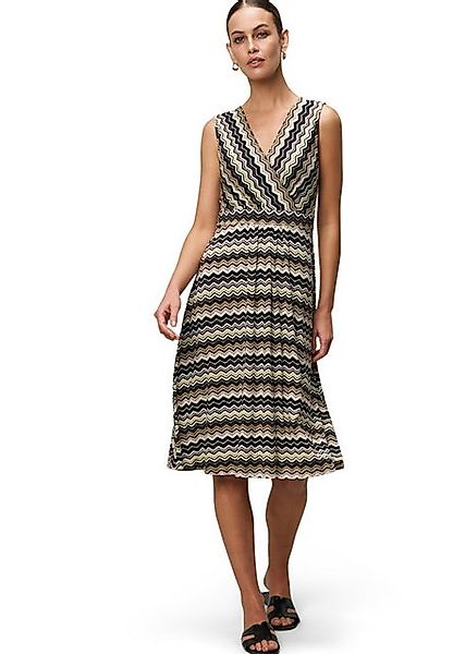 Zero Midikleid zero Midikleid mit Chevron-Muster Wickeldesign günstig online kaufen