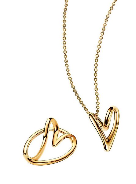 Pandora Schmuckset Damen-Geschenkset und RingGoldfarben günstig online kaufen