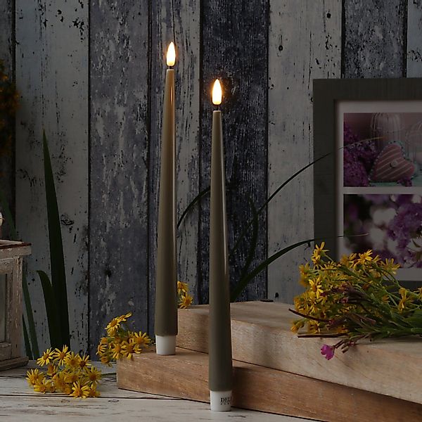 Deluxe Homeart LED-Kerze LED Stabkerzen ELLA günstig online kaufen