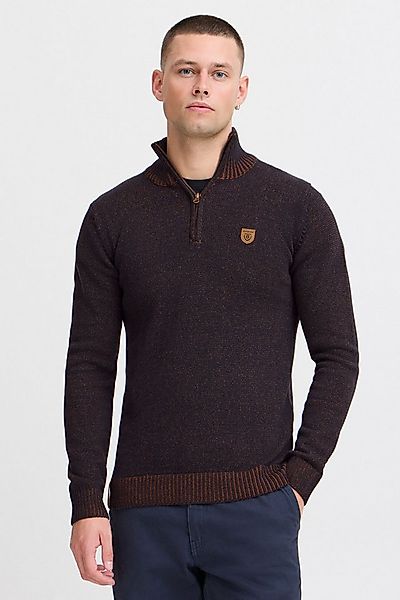 Indicode Troyer IDNathen Strickpulli mit Reißverschluss am Kragen günstig online kaufen