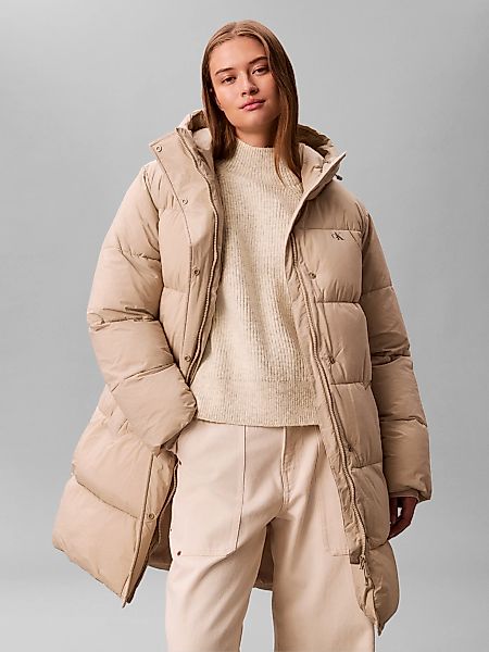 Calvin Klein Jeans Steppmantel "BELTED MIDWEIGHT LONG PUFFER" Mit Rundhalsa günstig online kaufen