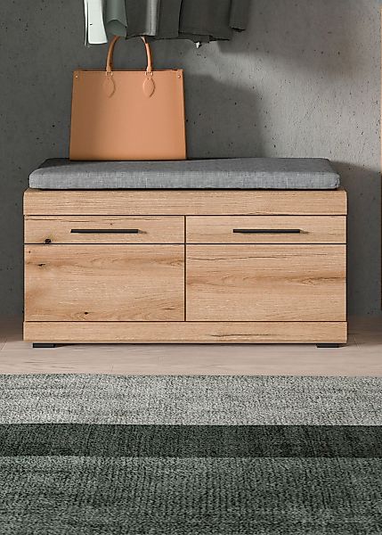 Home affaire Sitzbank "SIENA, Breite 90 cm, 2 Türen, 2 E-Böden, 4 Fächer, i günstig online kaufen