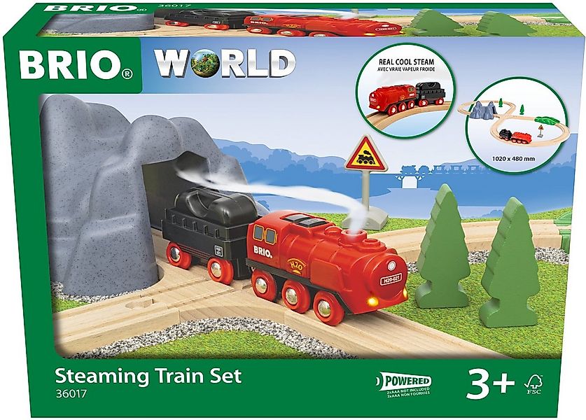BRIO® Spielzeug-Eisenbahn BRIO® WORLD, Batterie-Dampflok Set günstig online kaufen