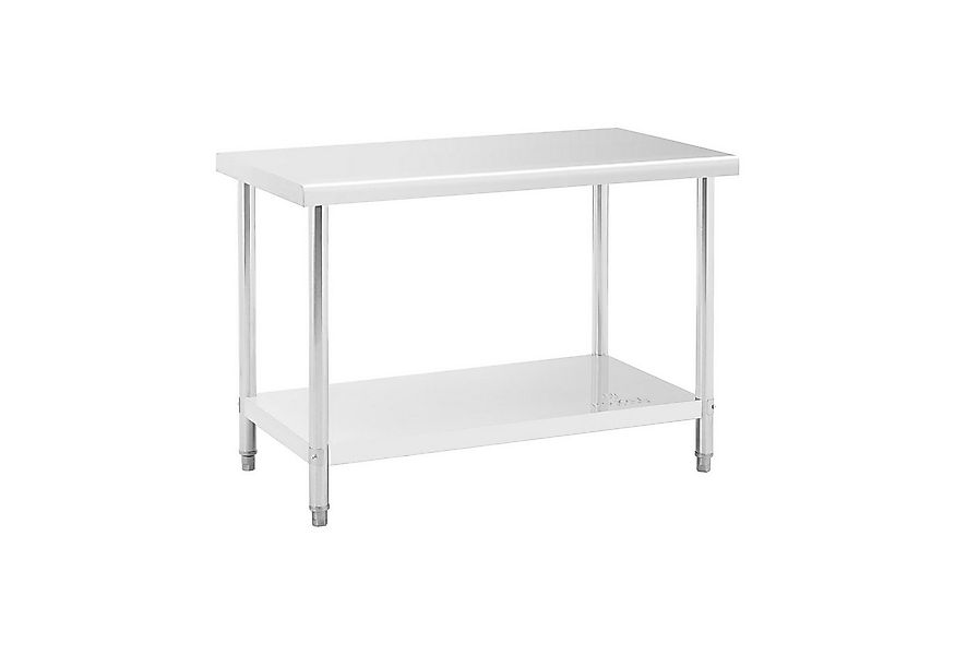 Royal Catering Arbeitstisch 120 x 60 cm Edelstahl Gastro Tisch Edelstahltis günstig online kaufen