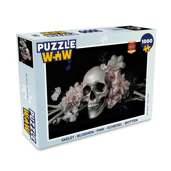 MuchoWow Puzzle Skelett - Blumen - günstig online kaufen