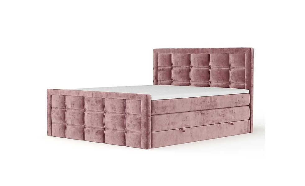 Boxspringbett mit Stauraum   ¦ rosa/pink ¦ Maße (cm): B: 202 H: 118 Betten günstig online kaufen