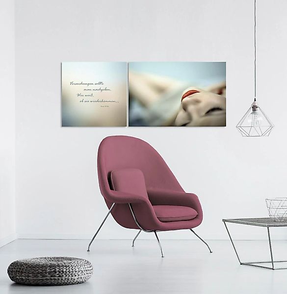 queence Leinwandbild »Versuchungen«, Foto-Menschen-Kunst-Modern-Spa-Spa Bil günstig online kaufen