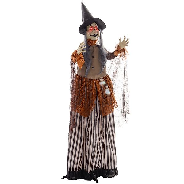 HOMCOM Dekofigur 183cm mit LED-Lichter, Soundfunktion, günstig online kaufen