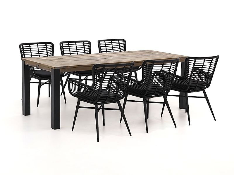 Intenso Asti/ROUGH-S 220 cm Gartenmöbel-Set 7-teilig günstig online kaufen