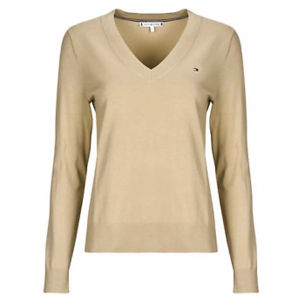 Tommy Hilfiger  Pullover CO JERSEY STITCH LS V-NK SWEATER günstig online kaufen