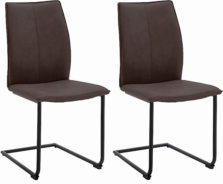 NIEHOFF SITZMÖBEL Freischwinger "Capri" (Set) 2 Stk.Gestell aus Eisen, Bezu günstig online kaufen