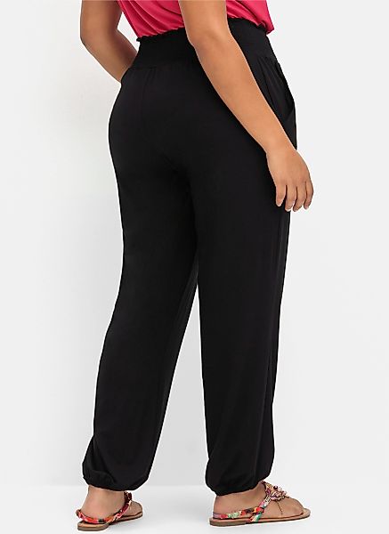 Sheego Jerseyhose Jerseyhose Innenbeinlänge ca. 79 günstig online kaufen
