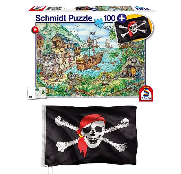 Schmidt Spiele Puzzle Puzzle Piratenbucht 100 Teile, Puzzleteile günstig online kaufen
