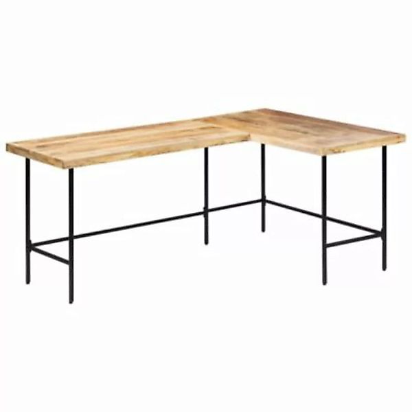vidaXL Schreibtisch 180x120x76 cm Mango Massivholz Tisch braun günstig online kaufen