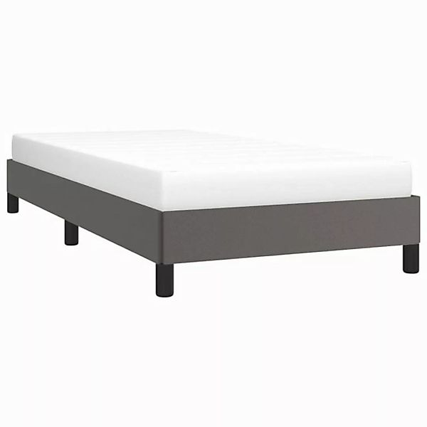 vidaXL Bett Bettgestell Grau 80x200 cm Kunstleder günstig online kaufen