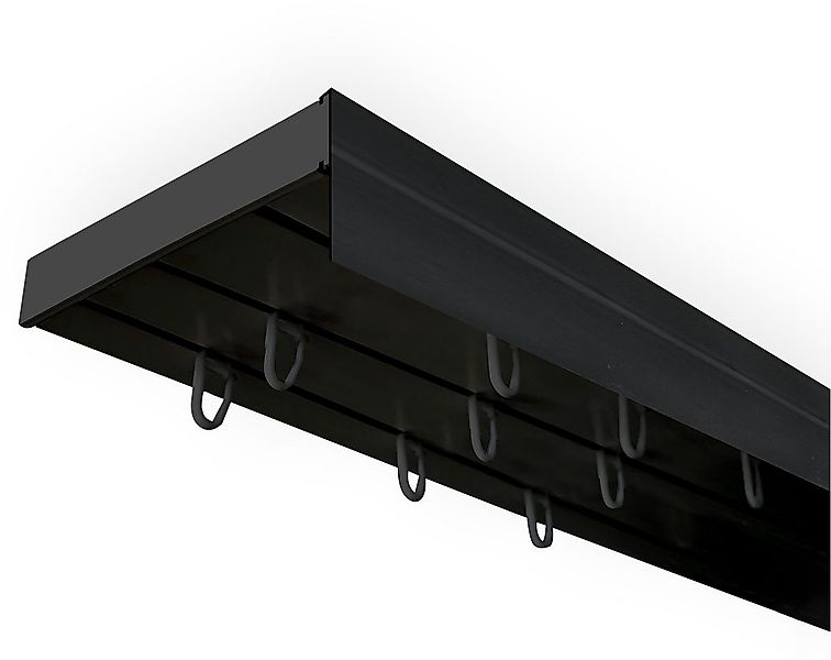 SN DECO GROUP Gardinenschiene Vorhangschiene SH (1) mit Blende 5 cm, 3-läuf günstig online kaufen
