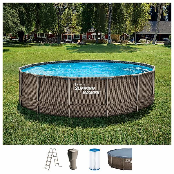 Summer Waves Poolset Active Frame H/D: ca. 106x457 cm günstig online kaufen