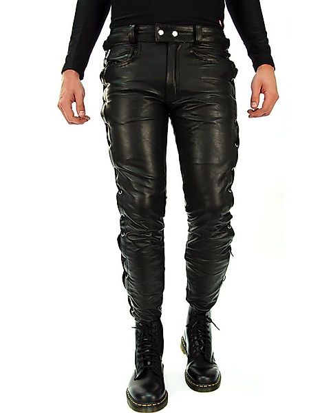 Lederhose Bockle® lace-up leather tube pants Herren Lederhose Lederjeans Sc günstig online kaufen