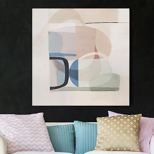Leinwandbild Abstrakt - Quadrat Multiform III günstig online kaufen