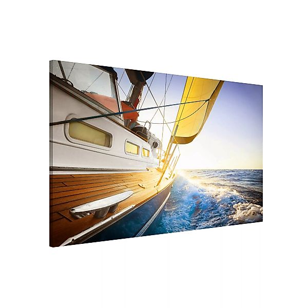 Magnettafel Natur & Landschaft - Querformat 4:3 Segelboot auf blauem Meer b günstig online kaufen