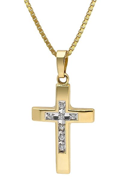 trendor Kette mit Anhänger Kreuz 585 günstig online kaufen