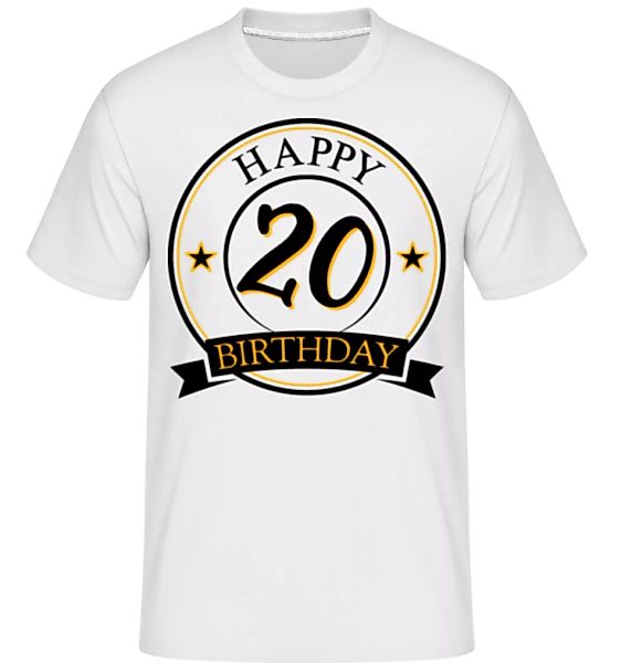Happy Birthday 20 · Shirtinator Männer T-Shirt günstig online kaufen