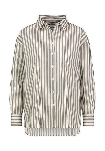SUBLEVEL Langarmbluse Damen Bluse gestreift Hemdbluse, überschnittene Schul günstig online kaufen