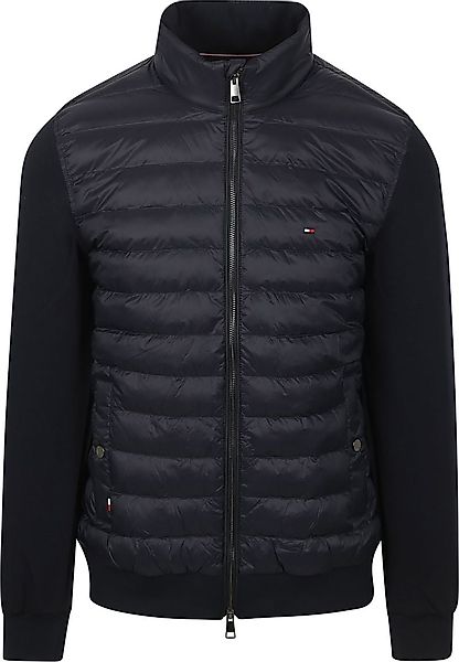 Tommy Hilfiger Cardigan Mix Media Jacket Navy - Größe M günstig online kaufen