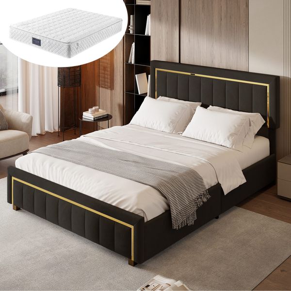 Furnishings Home Polsterbett Doppelbett Stauraumbett, Mit günstig online kaufen