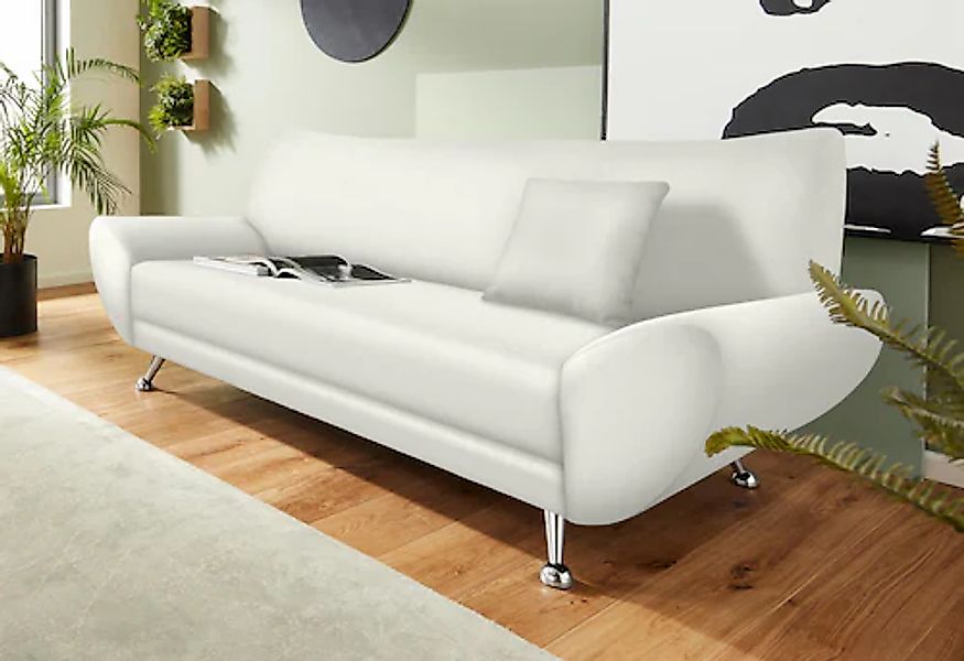 INOSIGN 3-Sitzer "Saltare elegant und komfortabel, toller Designfuß" günstig online kaufen