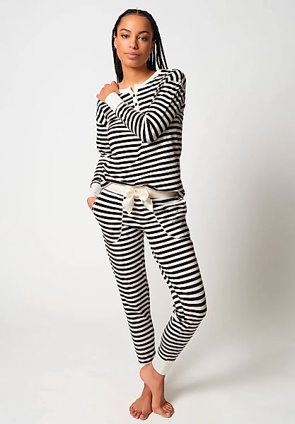 Skiny Pyjama "Night In Mix & Match" 2 tlg. bequem, elastischer Bund, mit Ta günstig online kaufen