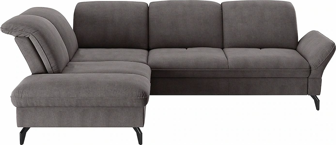 sit&more Ecksofa "Leandro L-Form" Wahlweise mit Bett-, Kopfteil - und Armle günstig online kaufen