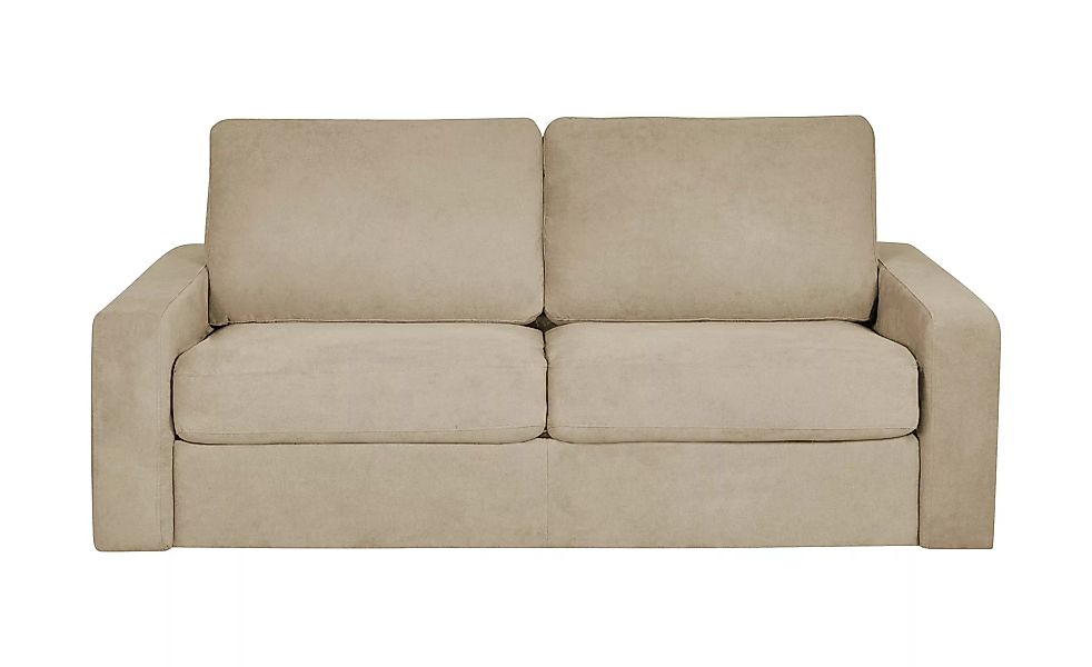 Sofa - creme - 195 cm - 90 cm - 100 cm - Polstermöbel > Sofas > 3-Sitzer - günstig online kaufen