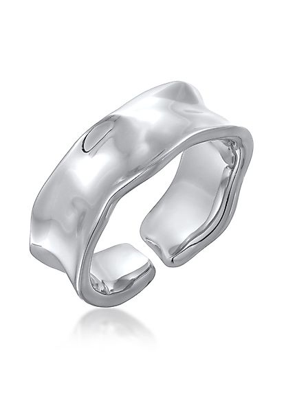 Elli Fingerring Bandring Offen Struktur für günstig online kaufen