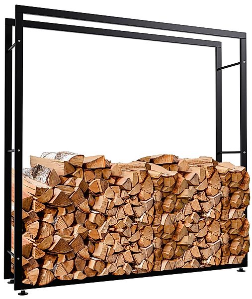 TPFLiving Kaminholzregal Brasa, BxTxH:150x25x150 cm, (Robuste günstig online kaufen