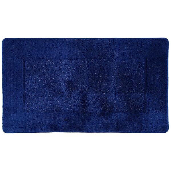 Rhomtuft RHOMY - Badteppich Versailles 255 - Farbe: royalblau/lurex - 408 - günstig online kaufen