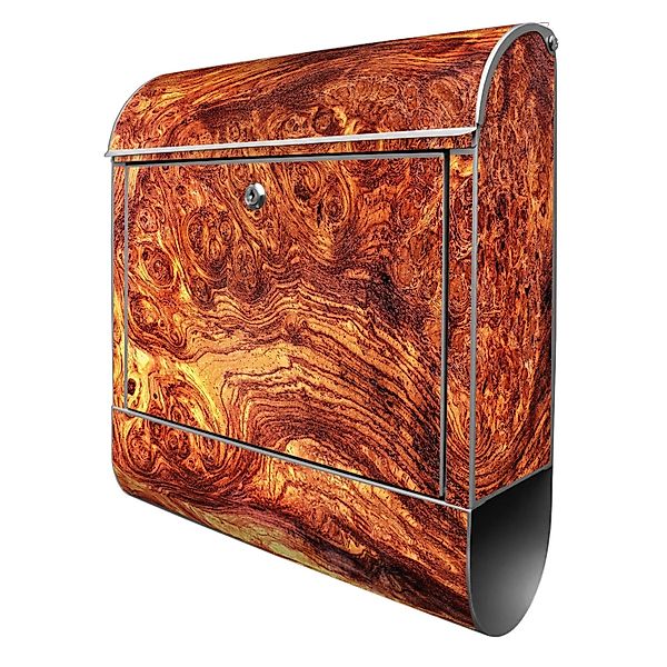 Banjado Design Briefkasten Silber Pulverbeschichtet 39x47x14cm 2 Schlüssel günstig online kaufen