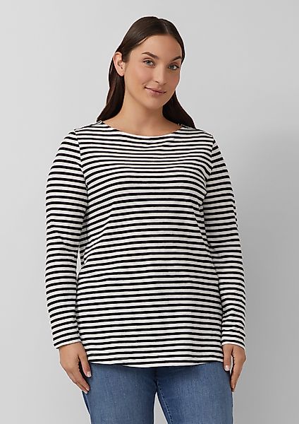s.Oliver Langarmshirt Lässiges Langarmshirt mit U-Boot-Ausschnitt günstig online kaufen