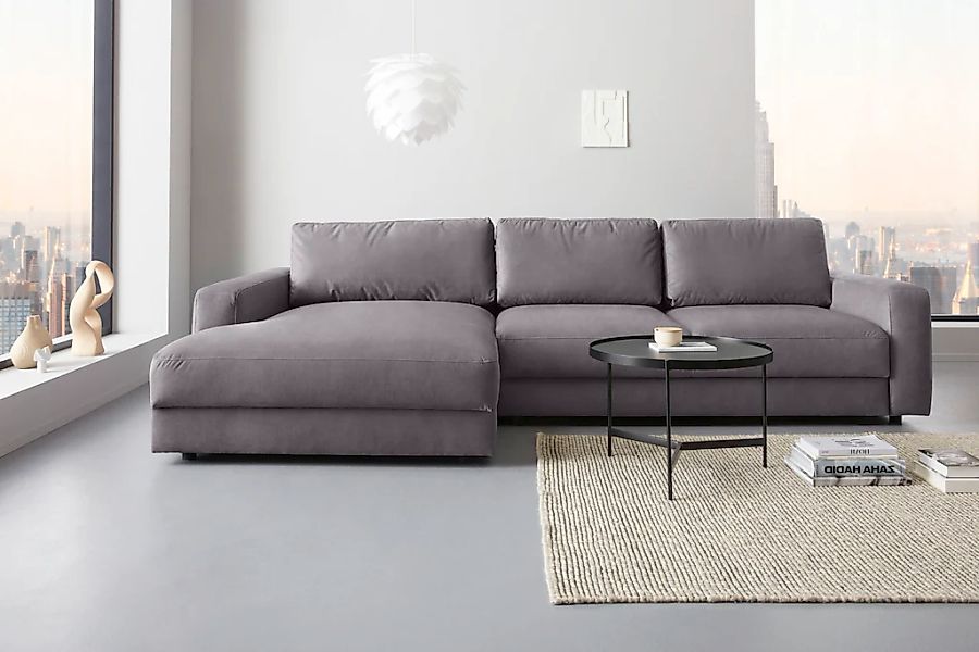 Places of Style Ecksofa "Bloomfield, L-Form", extra tiefe Sitzfläche, wahlw günstig online kaufen